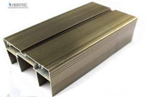Wholesale 2.0 MM Thick Champagne Anodized Aluminum Door Extrusions For Silding Door / Casement Door from china suppliers