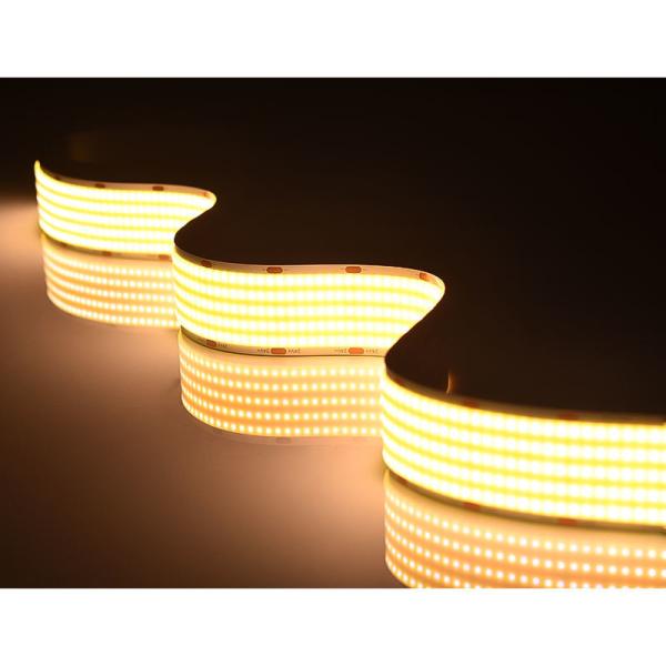 Customizable 40W/M 90Ra COB LED Strip Dimmable 1600LEDS 24V 30MM PCB CE/RoHS Certified
