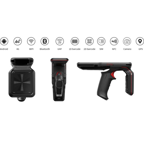 Android 10.0 PDA RFID UHF Reader Handheld POS Terminal IP65 Barcode Scanner