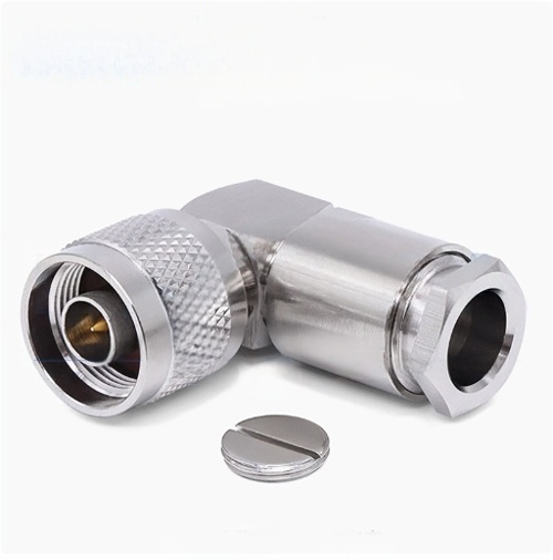 Gold-plated Brass N Connector 50 ohm Clamp Type RF Connector for Super Flexible Cable