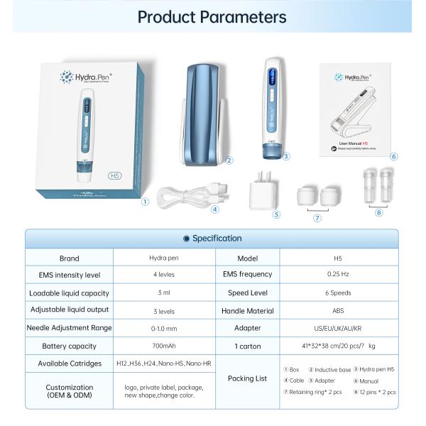 Liquid-carrying electric micro needle pen solving kinds of skin problem