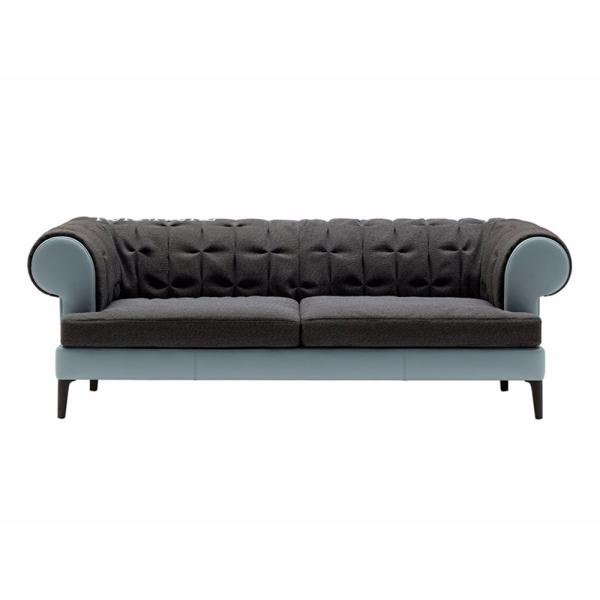 Europea Contemporary Style 2018 Latest Living Room Furniture Bicolor Fabric Sofa Sets