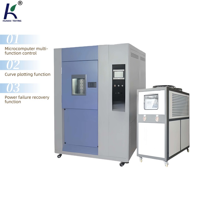 Two-Zone Environmental Climate Simulation Test Chamber Automatic Thermal Shock Testing Equipment