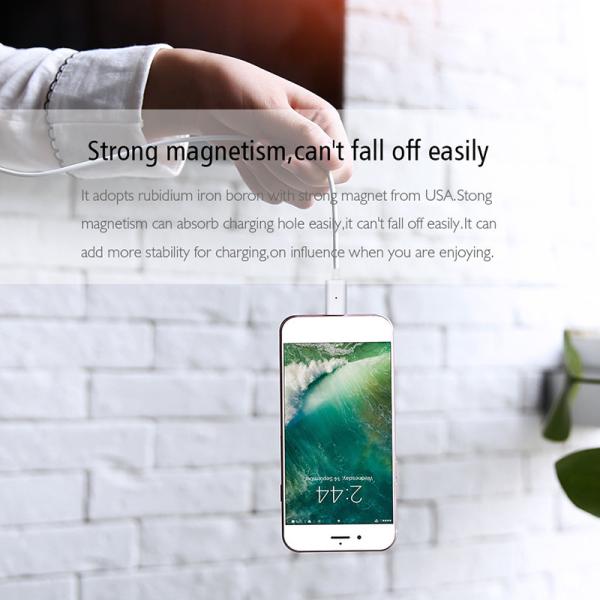 Colored Magnetic USB Data Line 2 In1 PVC Material For Android Mobile