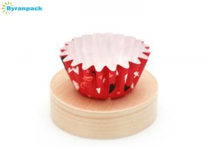 Wholesale Non Stick Mini Cupcake Paper Cups / Greaseproof Red Polka Dot Cupcake Liners from china suppliers