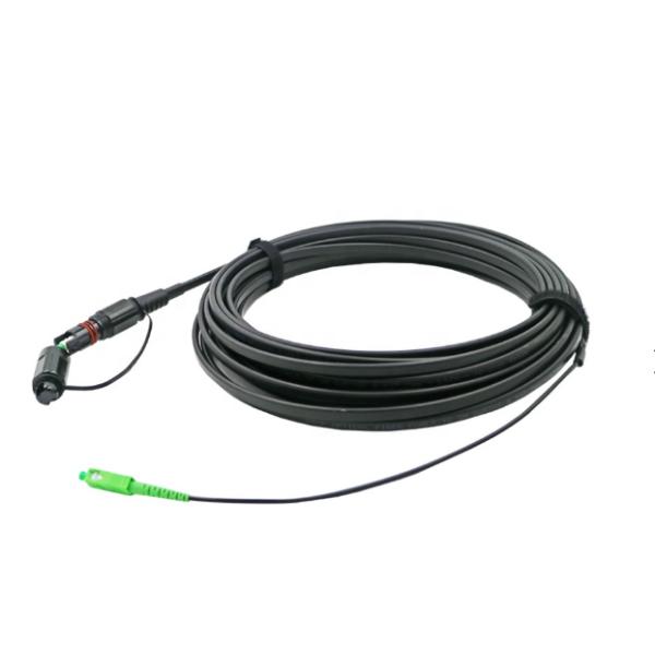 4.5X8.1mm FTTH Flat Aerial Drop Cable 1-8 Core Optical Fiber G657A G652D For FTTA