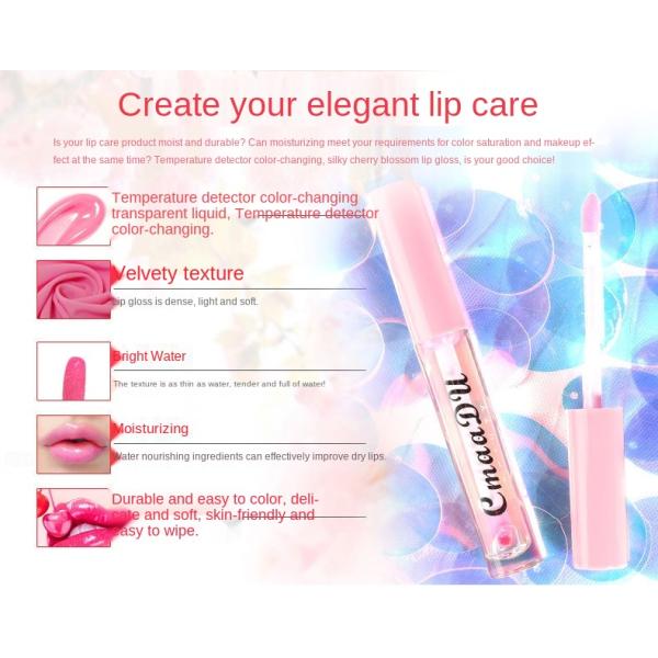Long Lasting Cute Lip Gloss Waterproof Moisturizing Sweet Liquid Container Lipstick