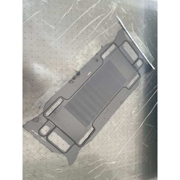 Close-up detail of printing machine components