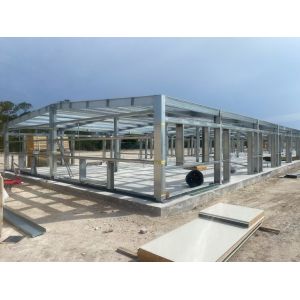 Hot Dip Galvanized Metal Steel Broiler Layer Poultry House With Automatic