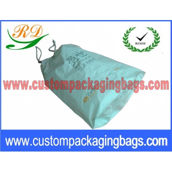 PEVA Material personalized drawstring bags , Clothes or Retail Drawstring Gift Pouches
