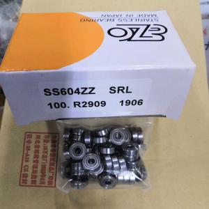 China EZO SS604ZZ stainless steel miniature ball bearing on sale