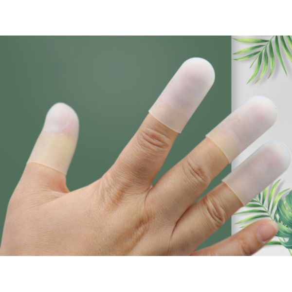 Transparent Reusable Silicone Finger Sleeves Multipurpose Durable