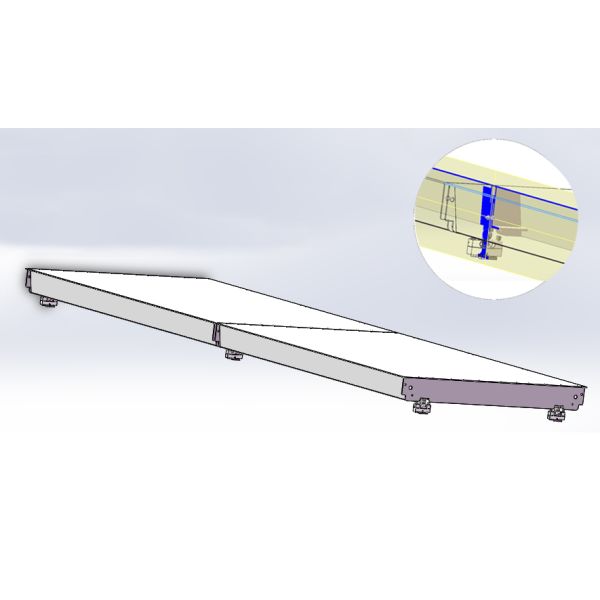 110v/220v Power Supply 2 Ton Floor Scale for Accurate Weighing in Industrial Settings