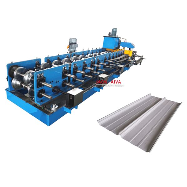 Steel Ribbed Roofing Panel Roll Forming Machine | Metal Roof Sheet Making Machine