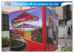 Fire - Proof Red Inflatable Cube Tent Custom Printed Tent for Advertising