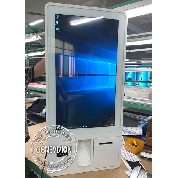32 Inch Lcd Touch Screen Self Checkout Kiosk Pos Machine Card Reader Terminal System