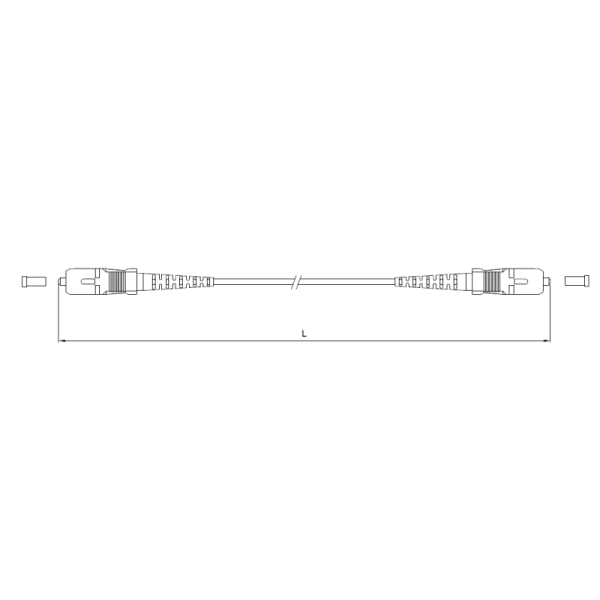 FTTH Armored Fiber Optic Patch Cable SC APC-SC APC 3.0mm G657A Patch Cords LSZH White
