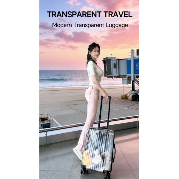 Transparent Showcase Trolley Suitcase