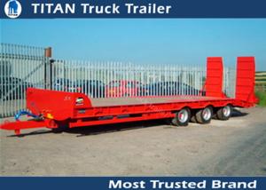 China Heavy duty draw bar car hauler trailer trailer with 20 tons - 80 tons loading capacity on sale