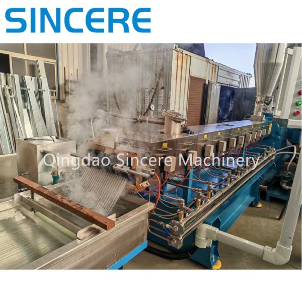 Plastic PP PE Twin Screw Extruder Pelletizing Line Extrusion Line PLC Control Fully Automatic