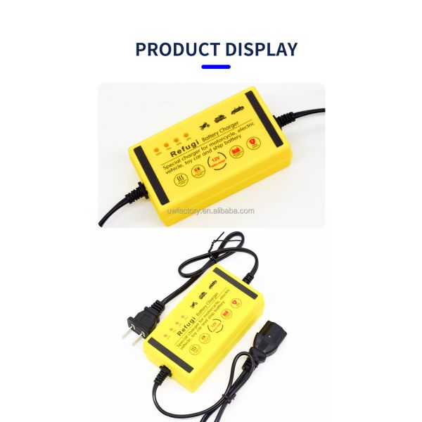 12V/24V Output Intelligent Fast Power Charging Lead Acid AGM GEL Battery Charger with Full Automatic Charging Capability