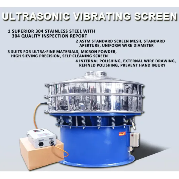 Coffee Powder Vibrating Screen Sifter Food Grade Circular Vibratory Sifter
