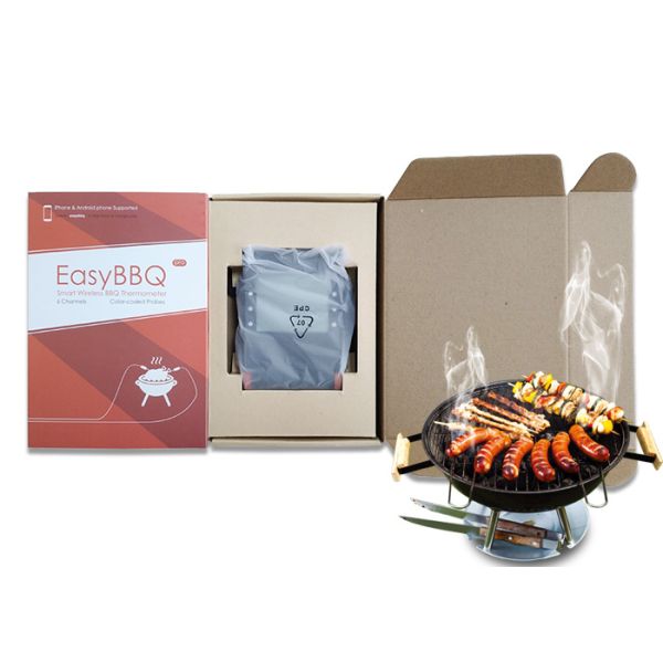 Stainless Steel Probes BBQ Meat Thermometer For Smoker Temp Conversion Smart Devices