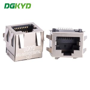 Wholesale KRJ-56SWDESMTNL Single Port RJ45 Connector Without Light SMD Without Filter Network Interface from china suppliers