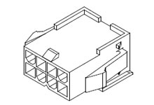 Automotive 4.20mm Wire - To - Wire Connector For Male Housing 10 Circuits UL94V-2