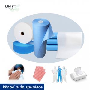 Wholesale Eco Friendly Biodegradable Wood Pulp Spunlace Nonwoven Fabric 70% Polyester 30% Viscose from china suppliers