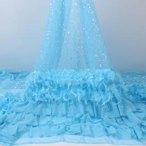sublimation fabric stocks available sequin faux beaded trimming feather fabric