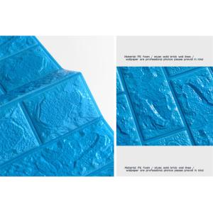 Blue Colour EN71 3D Foam Wall Stickers Foam Panels 770×700mm