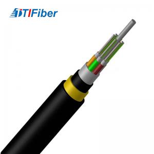 China ADSS Fiber Optic Cable 24-144core FRP Central Strength Member Single Mode on sale