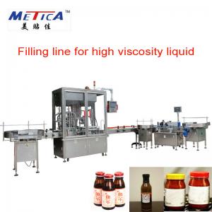 Wholesale SS316 Pet Bottling Line Tomato Sauce Jam Filling Machine 9000mm Length from china suppliers