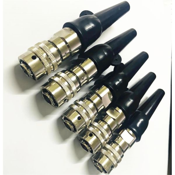 Y50X-0807TJ1 7 Pin Circular Connector with Aluminum Alloy Shell, Gold-Plated Contacts, and Bayonet Coupling for Aerospace & Industrial Equipment