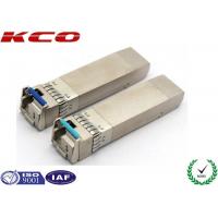 China 20KM 10GB Single Mode Simplex LC Connector SFP Fiber Optic Transceiver With DDM for sale