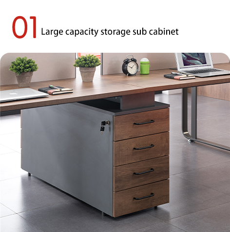 Myidea Industrial Style Office Desk Staff Workstation Screen Office Workstation Combination Simple and Modern