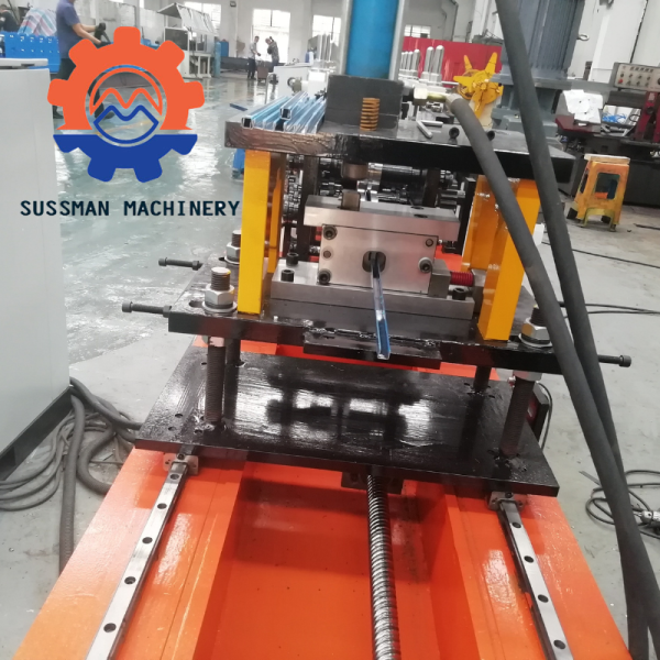 High Speed 30m/Min Stainless Steel Glass Sliding Door Channel Roll Forming Machine With Servo Following Cutting