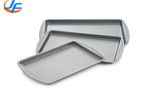 China RK Bakeware China Aluminium Baking Tray Commercial Aluminum Round Corner Sheet Pan on sale