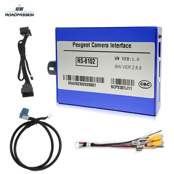 Parking Aid Front View Camera For Car Video Interface For Peugeot Smeg