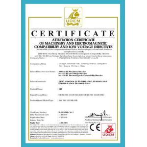 Changzhou Senmao Machinery Equipment Co. LTD Certifications