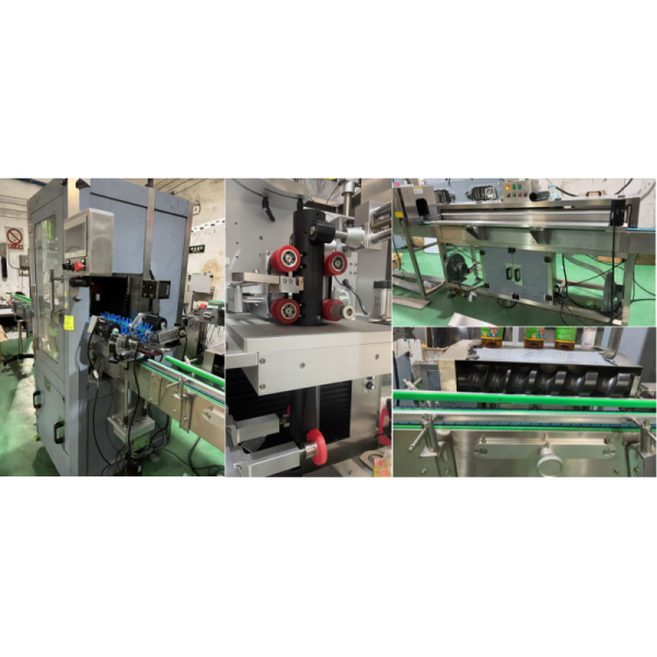 7200 Bottles/Hr Automatic Bottle Shrinking Machine for 80mm-285mm Sleeve Labeling
