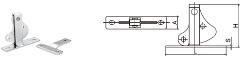 barn Rotatable self latching sliding door lock latch outdoor Black silvery gold