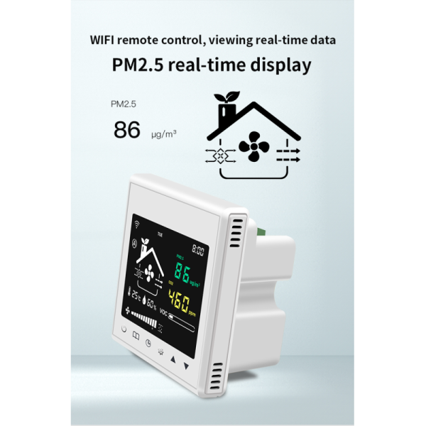 Home Digital Ventilation Controller Smart Fresh Air Controller WiFi Remote Control