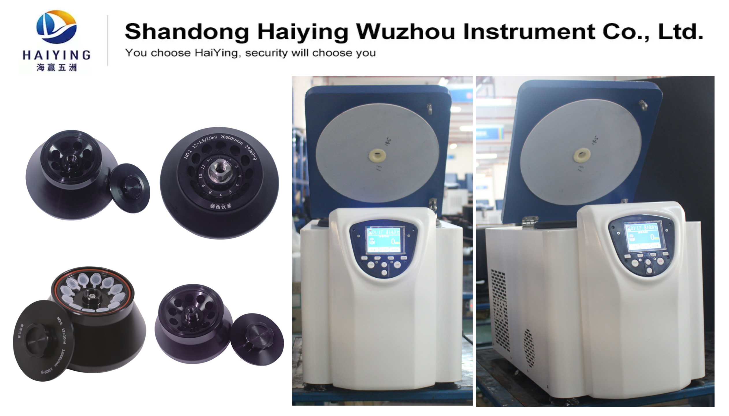 Safe Ultra Quiet High Speed Refrigerated Centrifuge Research Use