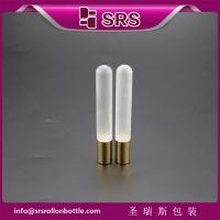 China SRS 10ml forst glass roll on essential bottle with gold aluminum cap for sale