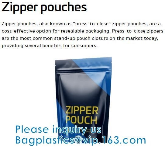 Stand Up Pouch With Resealable Zip lockk And Clear Window, Multi-purpose, small size, Aluminum Mylar Foil