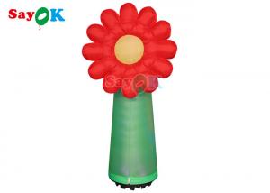 China ODM Inflatable Lighting Decoration 190T Oxford Cloth Standing Led Flower Plant on sale