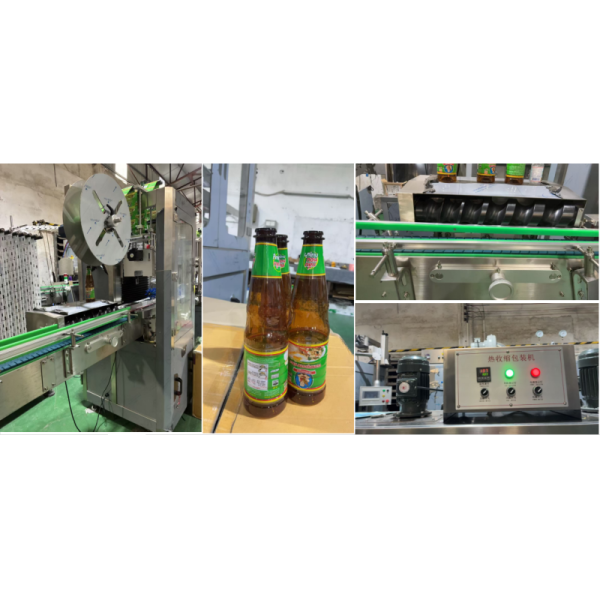 Automatic PE Bottle Shrinking package Machine With heat furannce /Hour Capacity With Pre -Shirnking Device