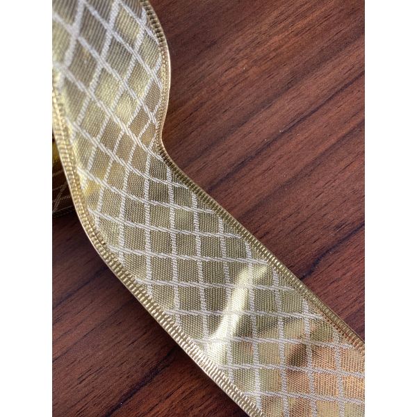 6.3cmChristmas Glitter mesh webbing with Wired Edges Ribbon For Christmas Decoration Glitter Ribbon